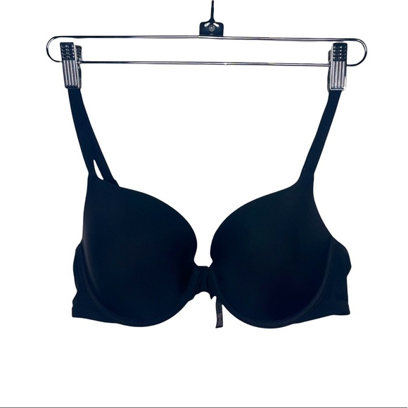 VICTORIA’S SECRET Black Lined Demi/Demi-Buste Double 36C - Picture 1 of 7